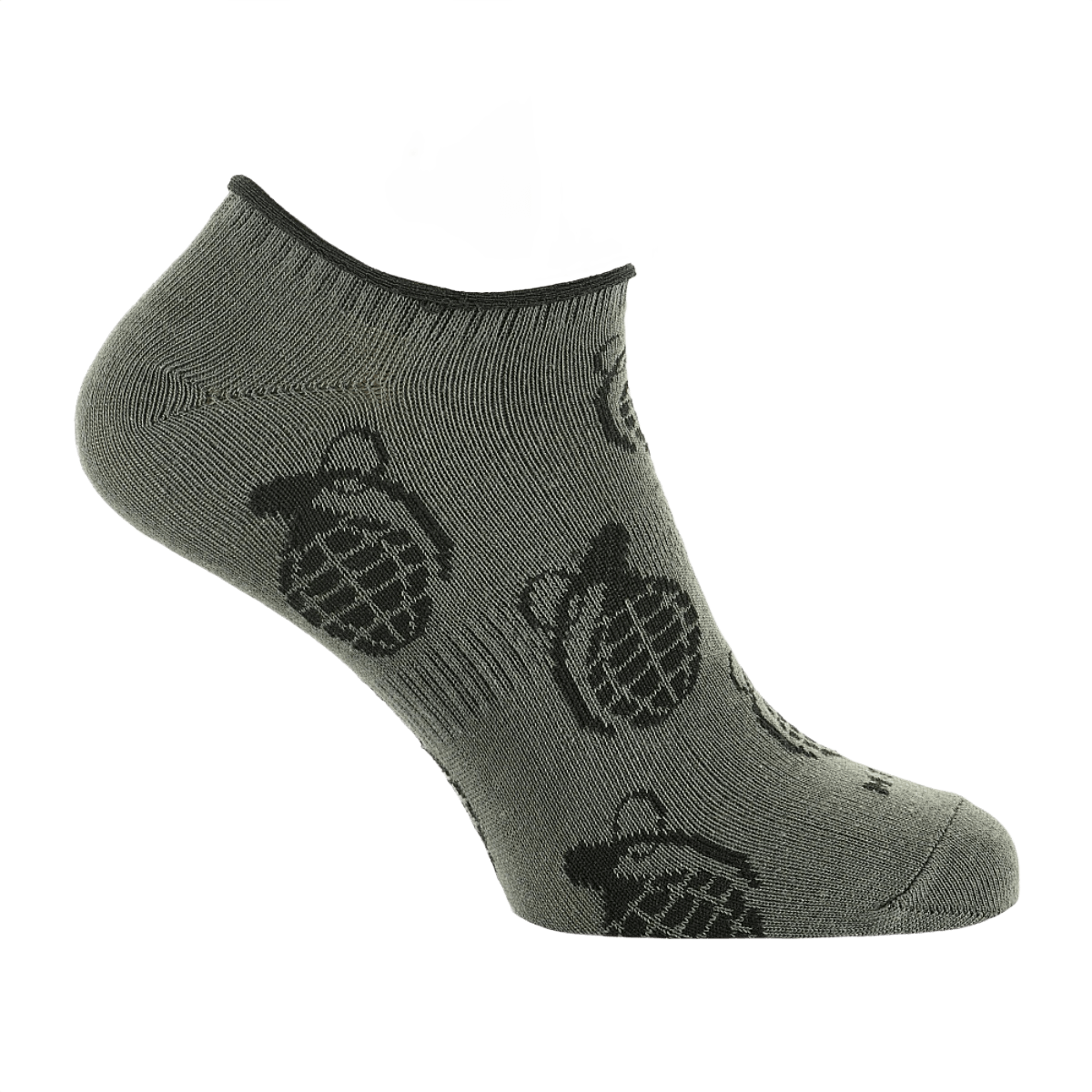 M-Tac Let Sommersokker Grenader til mænd, perfekte til sport og løb, letvægtsdesign med åndbart materiale, grå sokker med garnmønster.