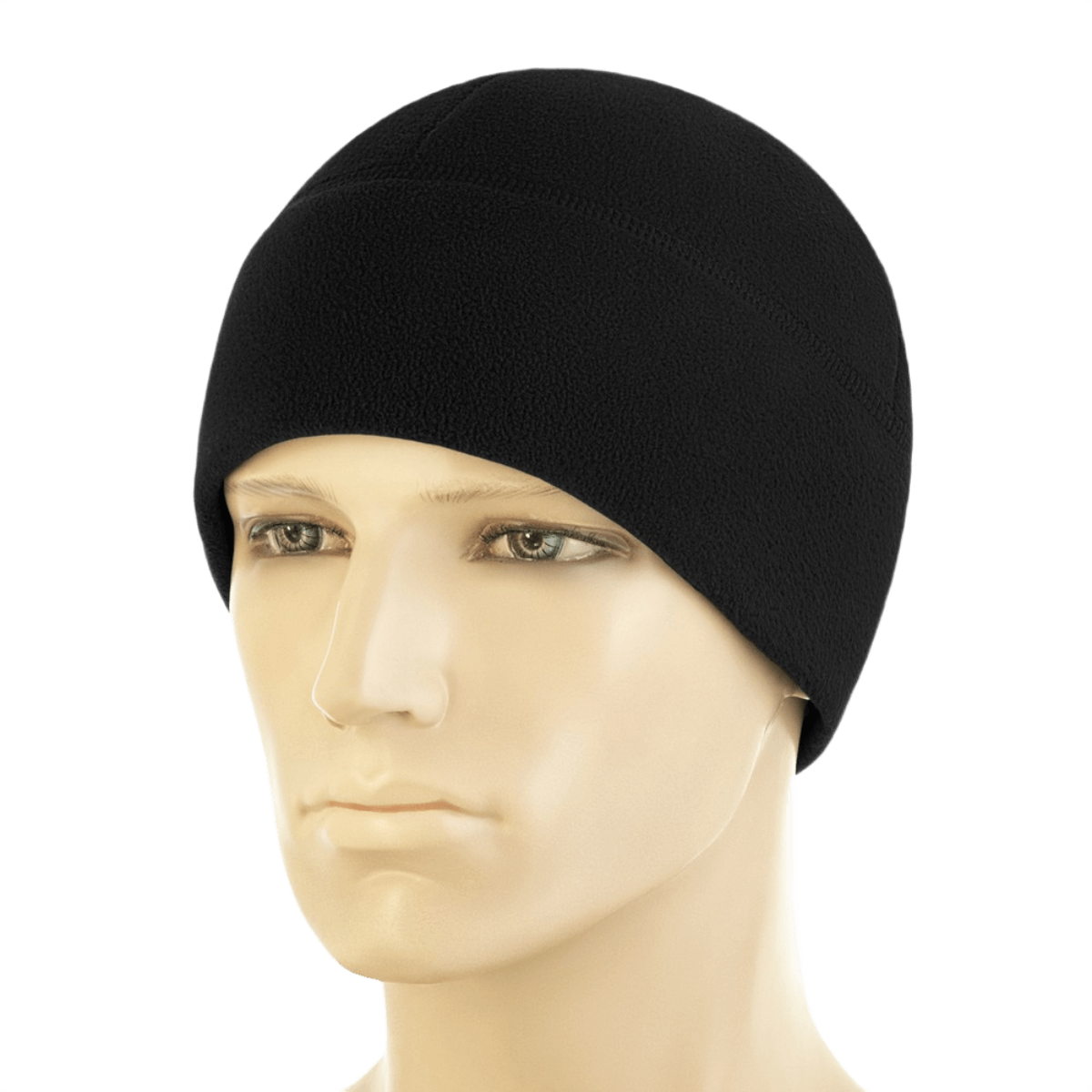 M-Tac Watch Cap Elite Fleece Beanie Hat Slimtex i sort, letvægts hue ideel til taktisk brug og vinteraktiviteter, fleece materiale.