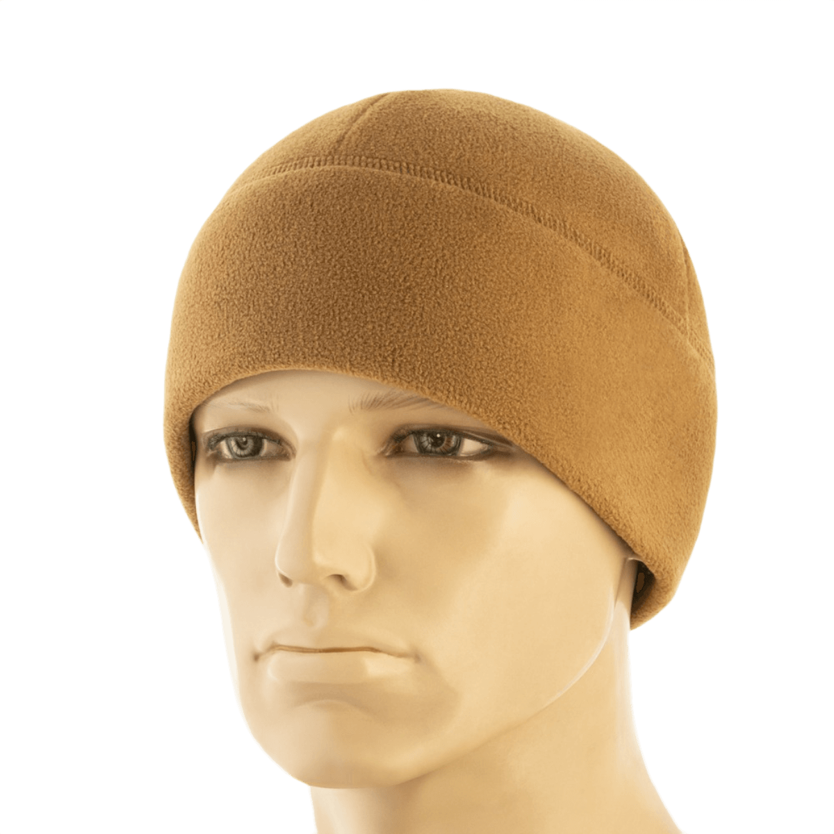 M-Tac Watch Cap Elite Fleece Beanie Hat Slimtex i brun, let og varm hue til taktisk brug og vinteraktiviteter, fremstillet af polyesterfleece.