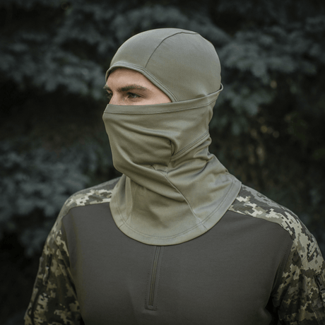 M-Tac Sweater-Ninja-Balaclava Premium, beskytter ansigt og hoved, lavet i Polartec Power Dry, ideel til aktiv brug, camouflage design