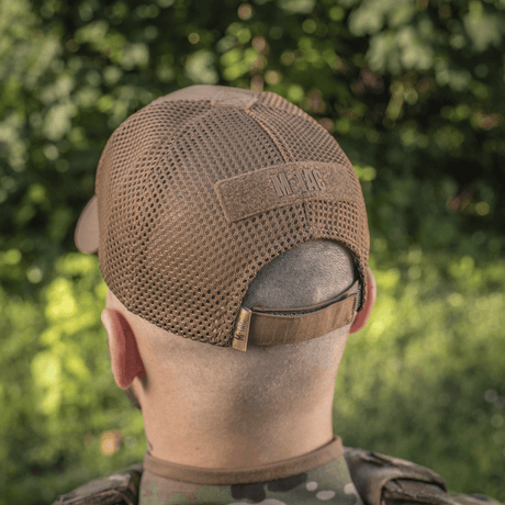 M-Tac Baseball Cap Ripstop Elite Flex i brun ripstop med ventilationsnet på bagsiden og justerbar lukning, NIJ-certificeret, gallery position 1