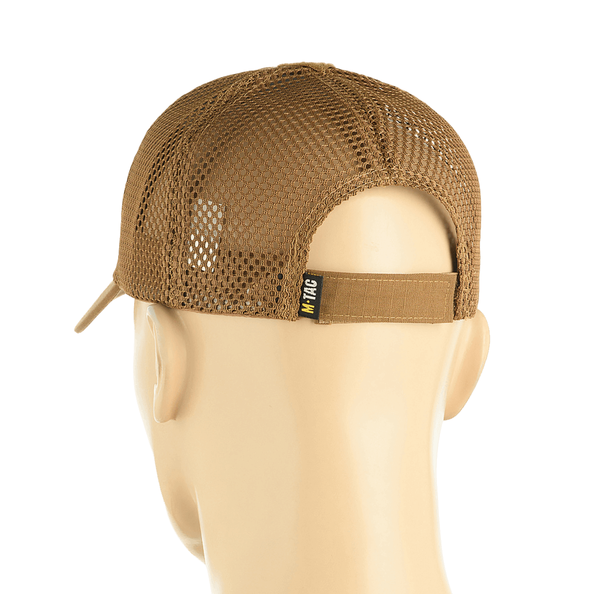 Bagsiden af M-Tac Mesh Flex Ripstop Baseball Cap med Velcro med justerbar rem og mesh-panel.