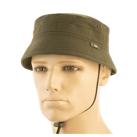 M-Tac Panamahat Gen. II Summer Flex i olivengrønt let nylon/elastan med NIJ-certificering vist på mannequin, galleri position 1.