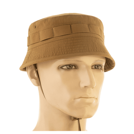 M-Tac Panamahat Gen. II Summer Flex i camel nylon/elastan med ripstopstruktur, justerbar hakestrop og NIJ-certificering, gallery position 1.