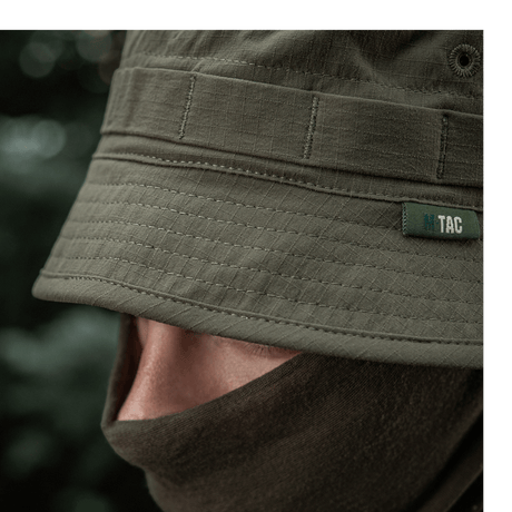 M-Tac Panamahat Gen. II Summer Flex i slidstærkt let nylon/elastan med NIJ-certificering, fokuseret på ventilation, gallery position 1.