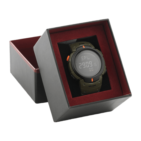 M‑Tac Tactical Compass Watch in box, suitable for outdoor activities and extreme situations, waterproof watch with electronic compass and alarms