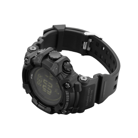 M-Tac Tactical Watch 2037 with rugged design, including compass, LED backlight and water resistance 5ATM. Suitable for outdoor use.