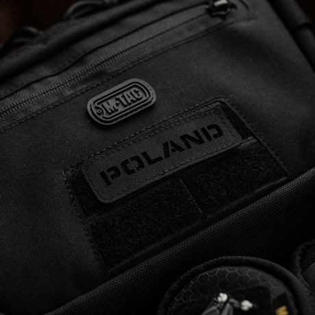 M‑Tac Patch Poland End-to-End 25x80 with laser-engraved inscription, made of Cordura 500D. Fastens with Velcro.