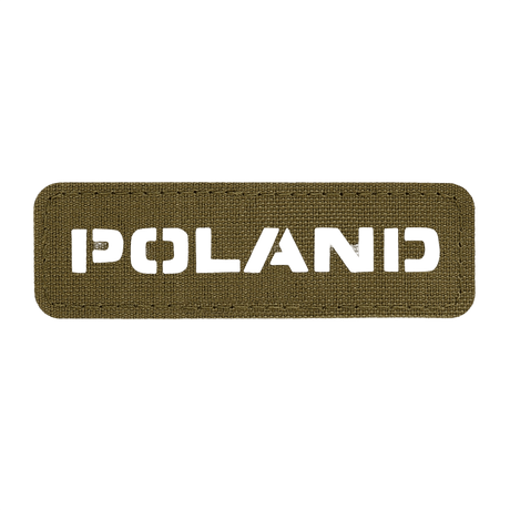 M‑Tac Patch Poland End-to-End 25x80 in durable Cordura 500D with laser cut design and velcro mount, nationality marker.