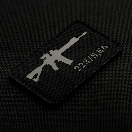 M-Tac AR-15 223/5,56 Laser Cut Patch with Velcro, tactical morale patch for clothing and gear. Cordura 500D material.