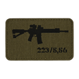 M-Tac AR-15 223/5,56 Laser Cut Patch with Velcro in Cordura 500D, 80x50 mm. Tactical patch for clothing, backpack and gear.