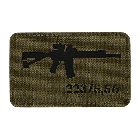 M-Tac AR-15 223/5,56 Laser Cut Patch with Velcro in Cordura 500D, 80x50 mm. Tactical patch for clothing, backpack and gear.