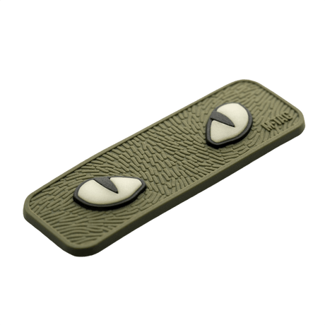 M-Tac Cat Eyes 3D PVC Patch with reflective design, Velcro fastening, ideal for military and outdoor use, size 80 x 25 mm.