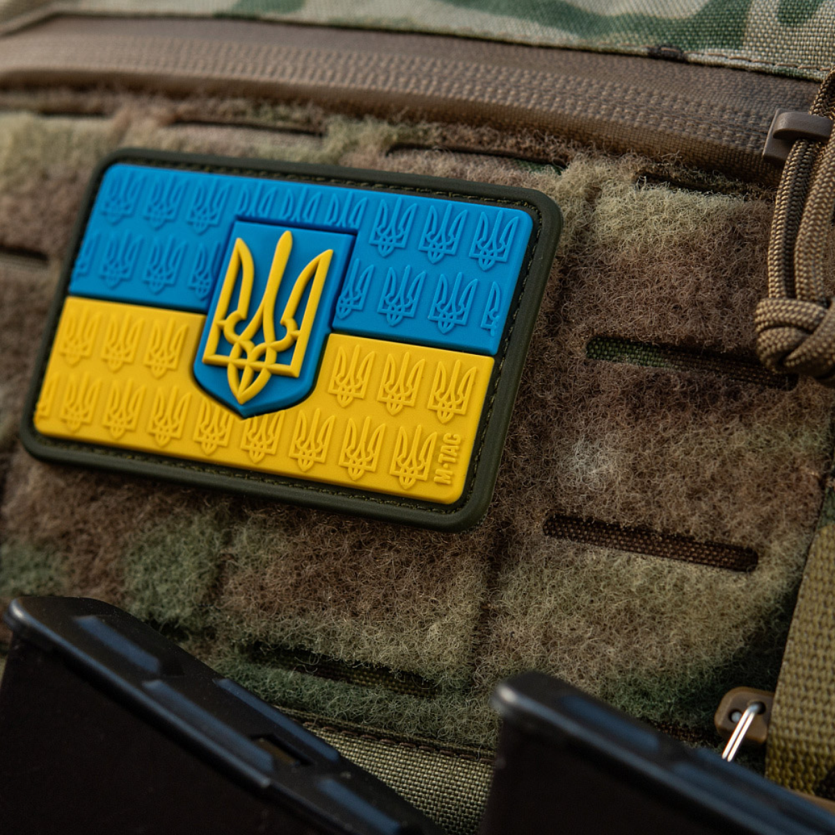 M-Tac Patch Ukraine Flag med Våbenskjold