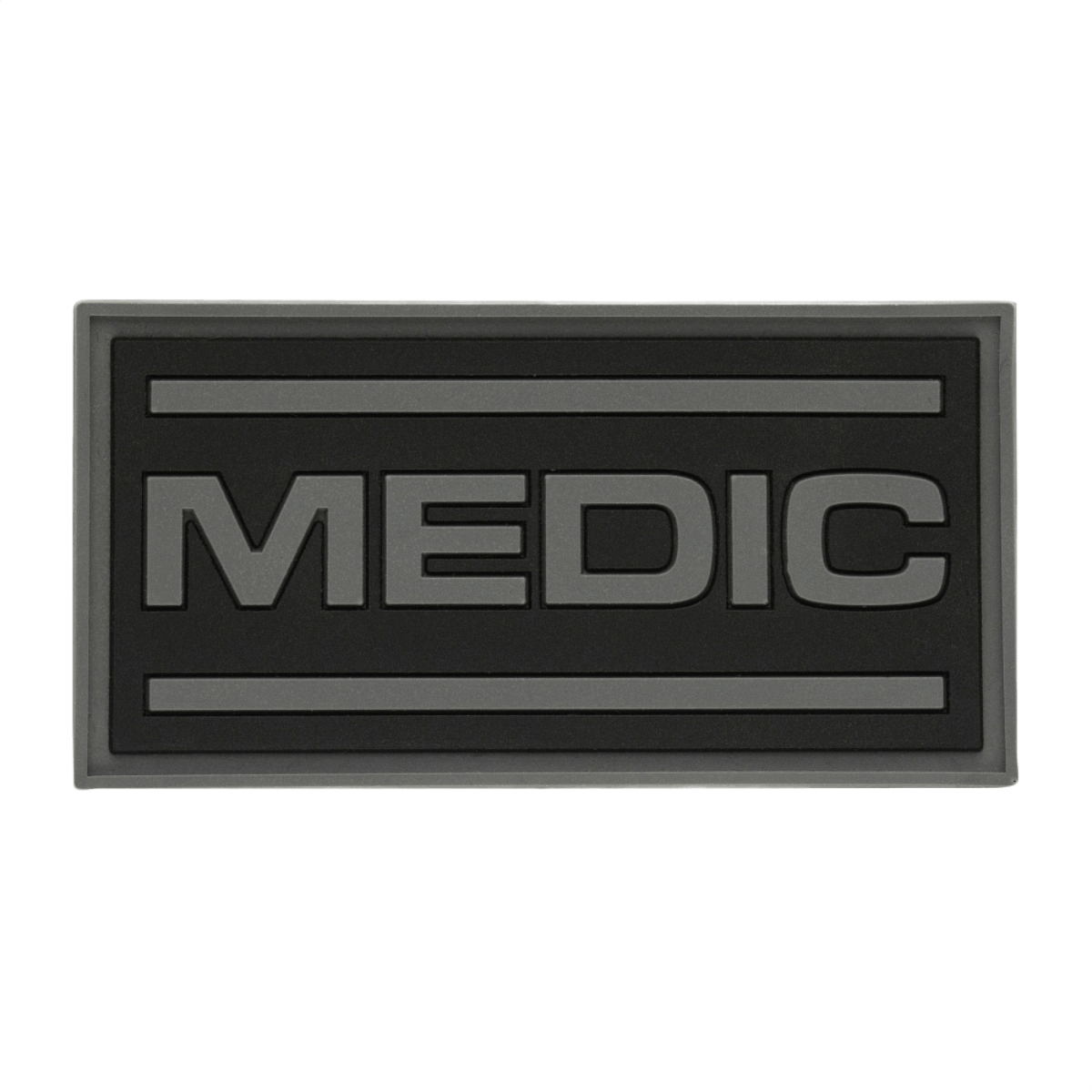 M-Tac Patch Medic PVC 3D til medicinsk personale, lavet af fleksibelt PVC med 3D-effekt og Velcro til nem fastgørelse, 70x35 mm.
