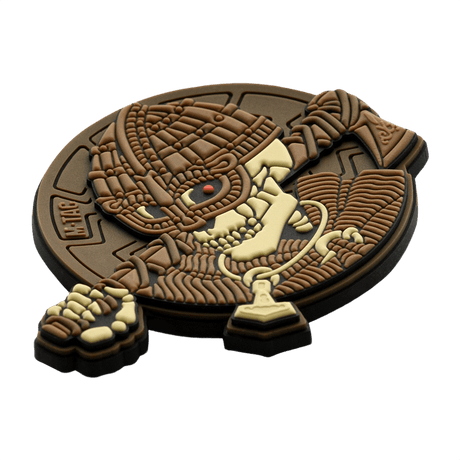 M-Tac Patch Undead Viking 3D PVC, tactical sleeve/sewn-on patch in brown design, 50 mm, ideal for uniforms and armbands.