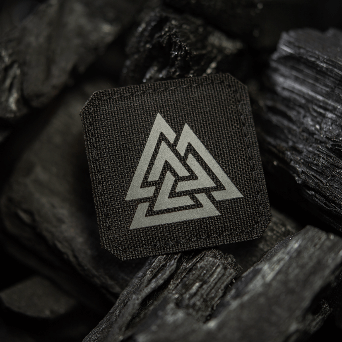M-Tac Patch Valknut Laser Cut Odin symbol på sort kul baggrund