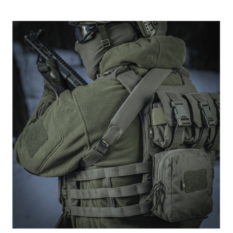 M-Tac Universal Weapon Sling in durable material with padded shoulder section and adjustable length for ergonomic handling, gallery position 1.