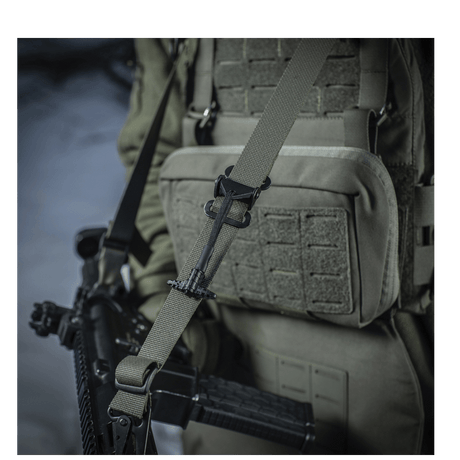 M-Tac Universal Weapon Sling in robust nylon with adjustable length and metal buckle, designed for practical handling, gallery position 1.