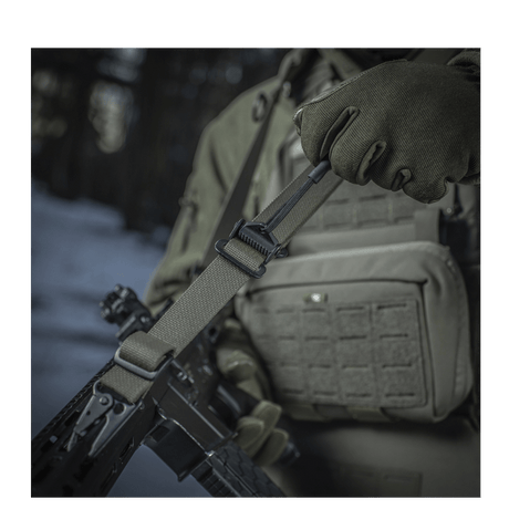 M-Tac Universal Weapon Sling in durable nylon with adjustable length and robust buckle for effective handling, gallery position 1.
