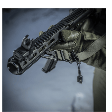 M-Tac Universal Weapon Sling in durable nylon with adjustable length and tactical quick-release buckle, designed for effective handling, gallery position 1.