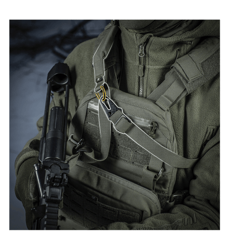 M-Tac Universal Weapon Sling in robust nylon with adjustable length and carabiner for effective and comfortable handling, gallery position 1.