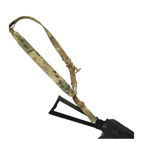 M-Tac Universal Weapon Sling in multicam nylon with adjustable length and quick-release buckle, designed for professional weapon handling, gallery position 1