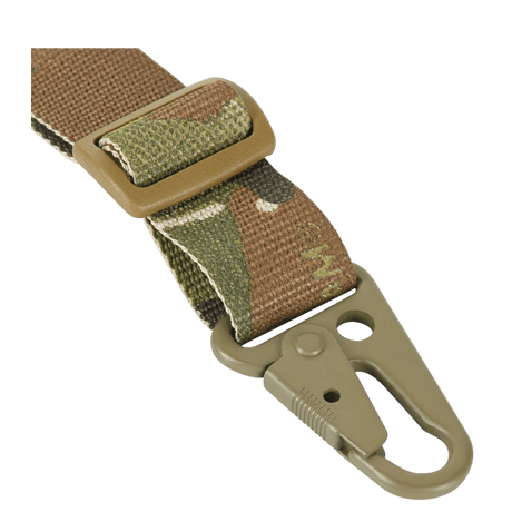 M-Tac Universal Weapon Sling in multicam nylon with carabiner and adjustable length for comfortable, professional weapon handling, gallery position 1