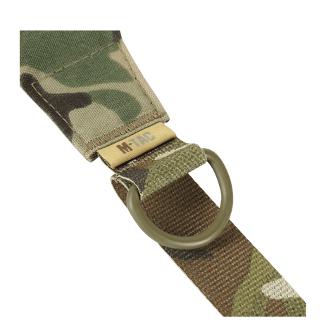 M-Tac Universal Weapon Sling in multicam nylon with robust D-ring and double stitching, designed for effective weapon handling, gallery position 1