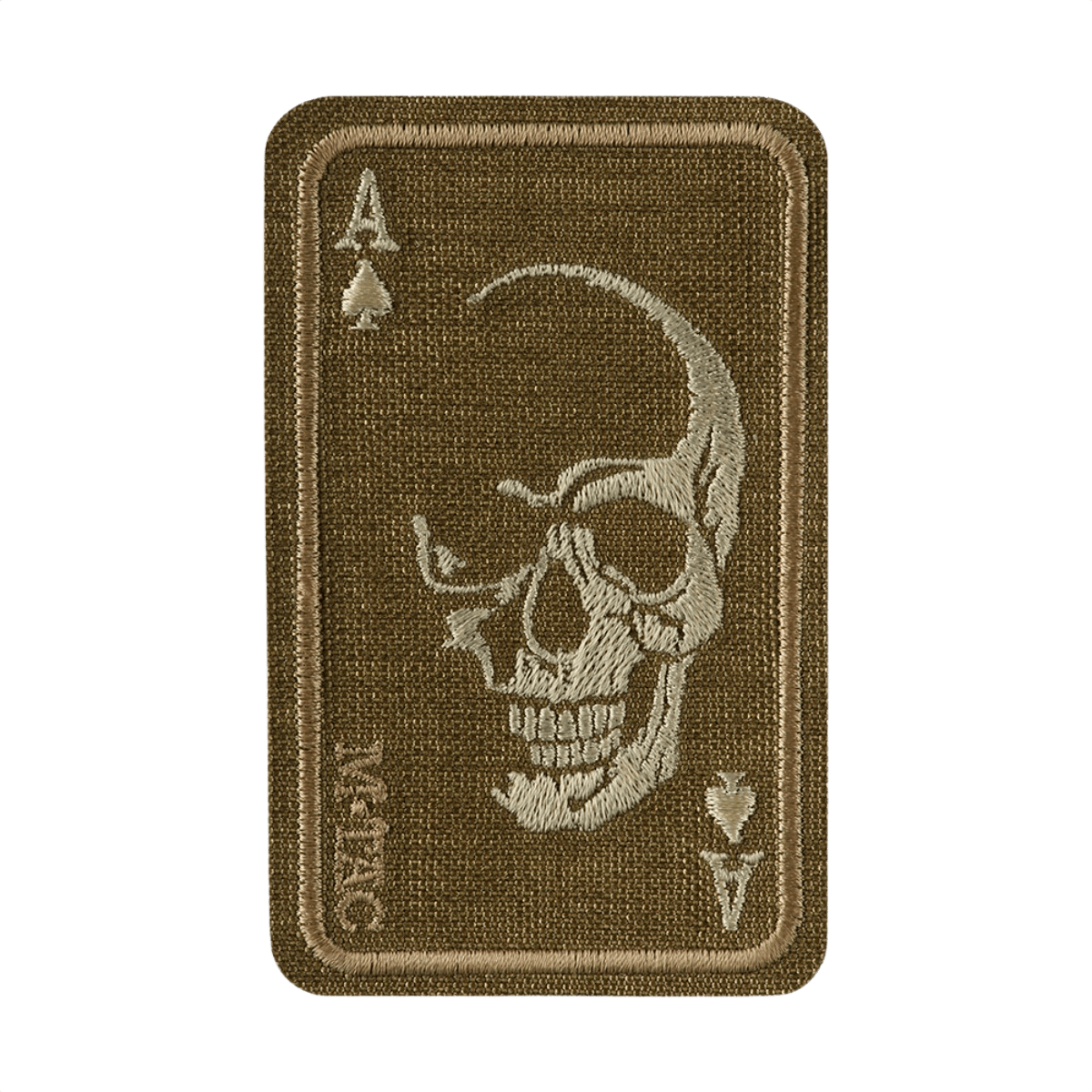 M-Tac Patch Face of War (Broderi) med kraniemotiv på Cordura 500D. Inspireret af Vietnamkrigens 'card of death'. Passer til tøj og udstyr.