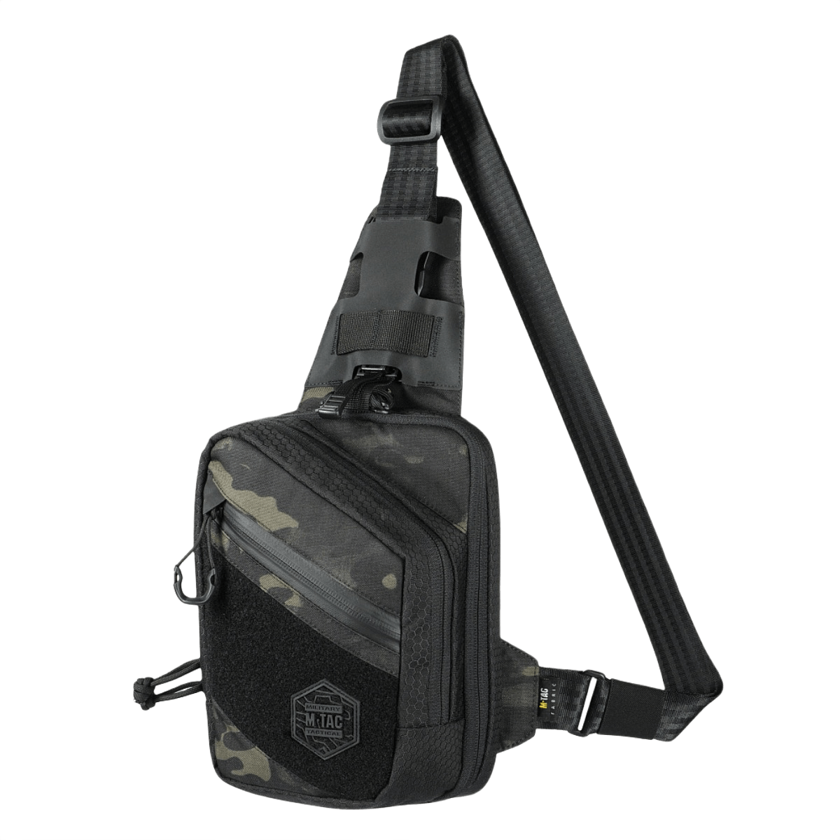 M-Tac Sling Pistol Taske Elite Hex med Velcro i slidstærkt Cordura 1000D designet til komfortabel og skjult bæring af våben.