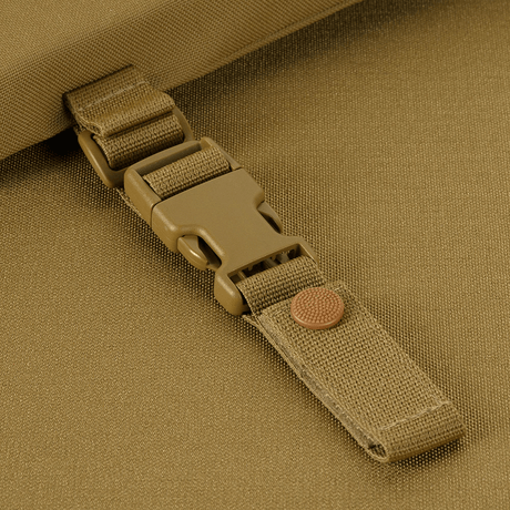 M-Tac Seat Mat with ARMOR belt fitting, detailed belt fitting in robust Cordura 1000D, for cold and wet environments.