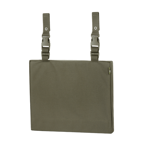 M-Tac seat pad with belt mount ARMOR in Cordura 1000D fabric, front view with mounting bracket, ideal for cold environments.