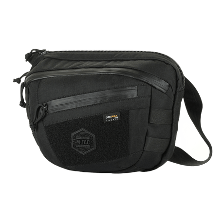 M-Tac Sphaera Hardsling Bag Large Elite with Velcro, compact Cordura bag with adjustable shoulder strap and MOLLE system.