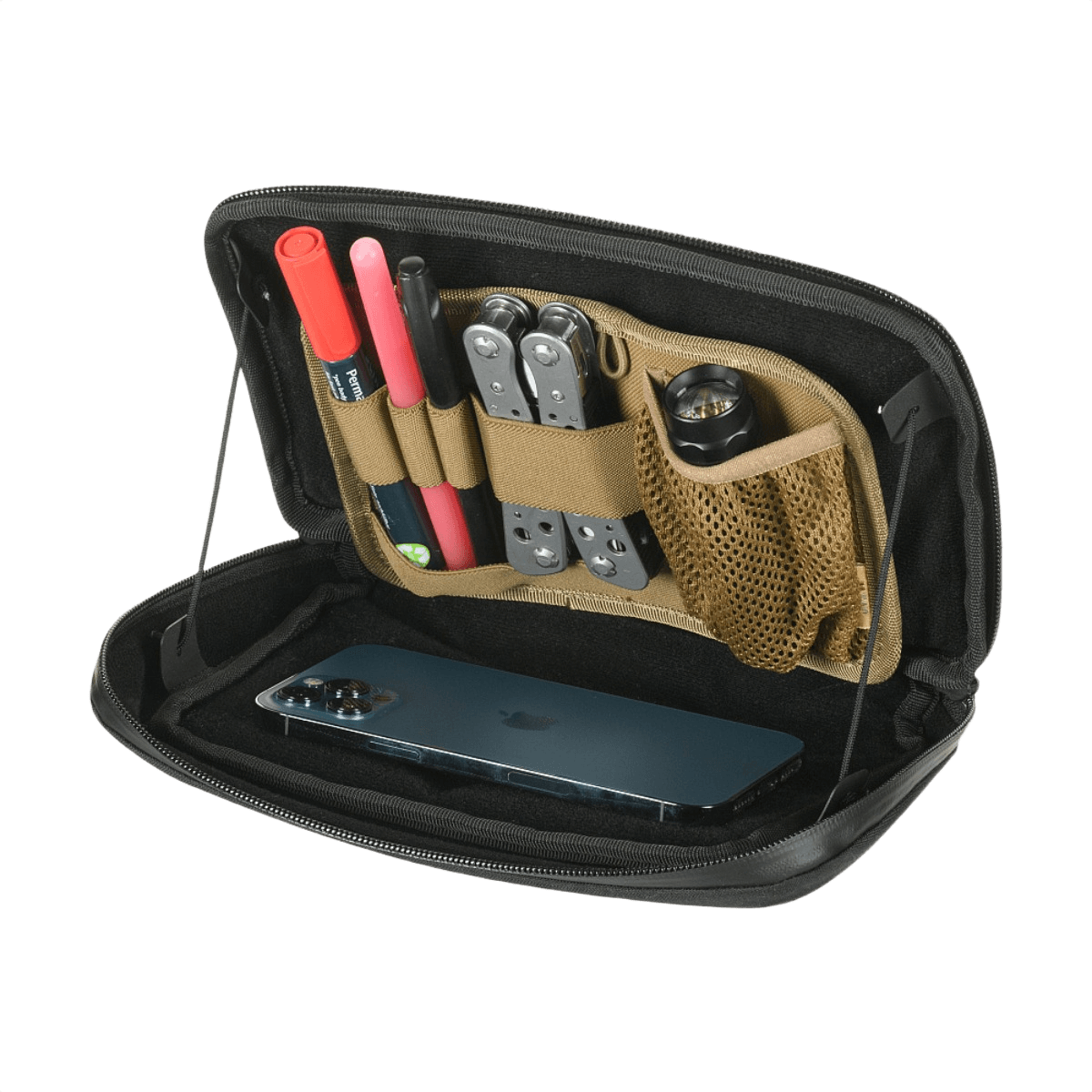 M-Tac Admin Pouch Large Elite Gen.II med tablet, nøgler, lommelygte og mobiltelefon opbevaring, robust Cordura 500D materiale