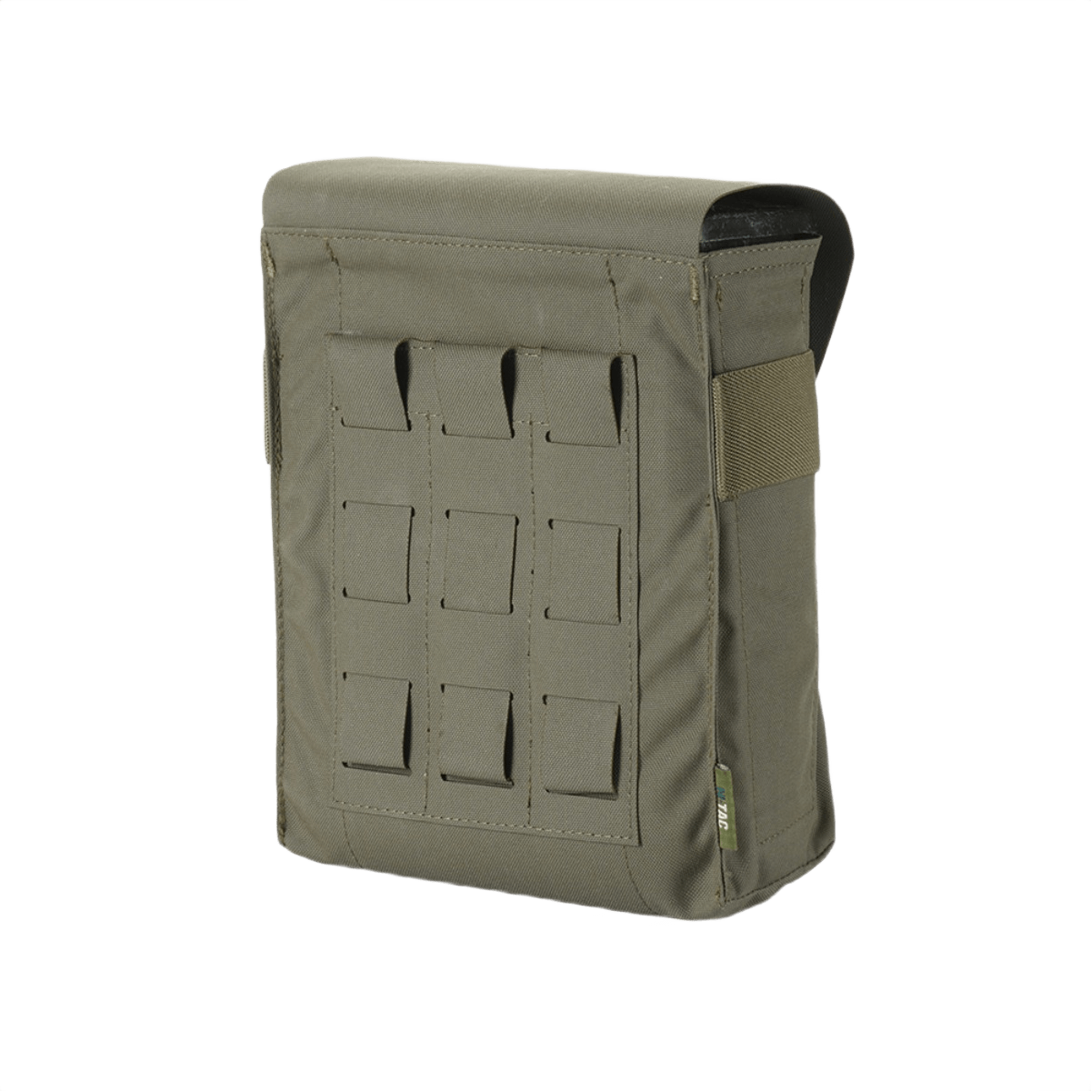 M-Tac Pouch til M249 Cartridge Box Closed i holdbart Cordura 500D, designet til 200 patroner med velcro flap og elastikrem til sikker montering.