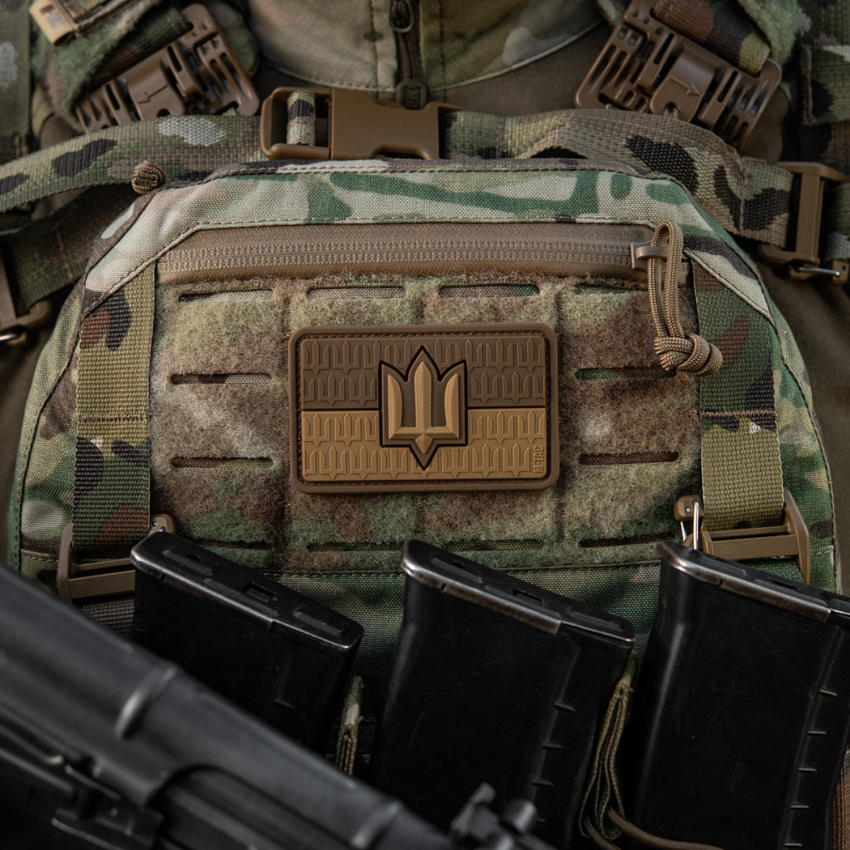 M-Tac patch Ukraine Flag with ZSU Trident PVC