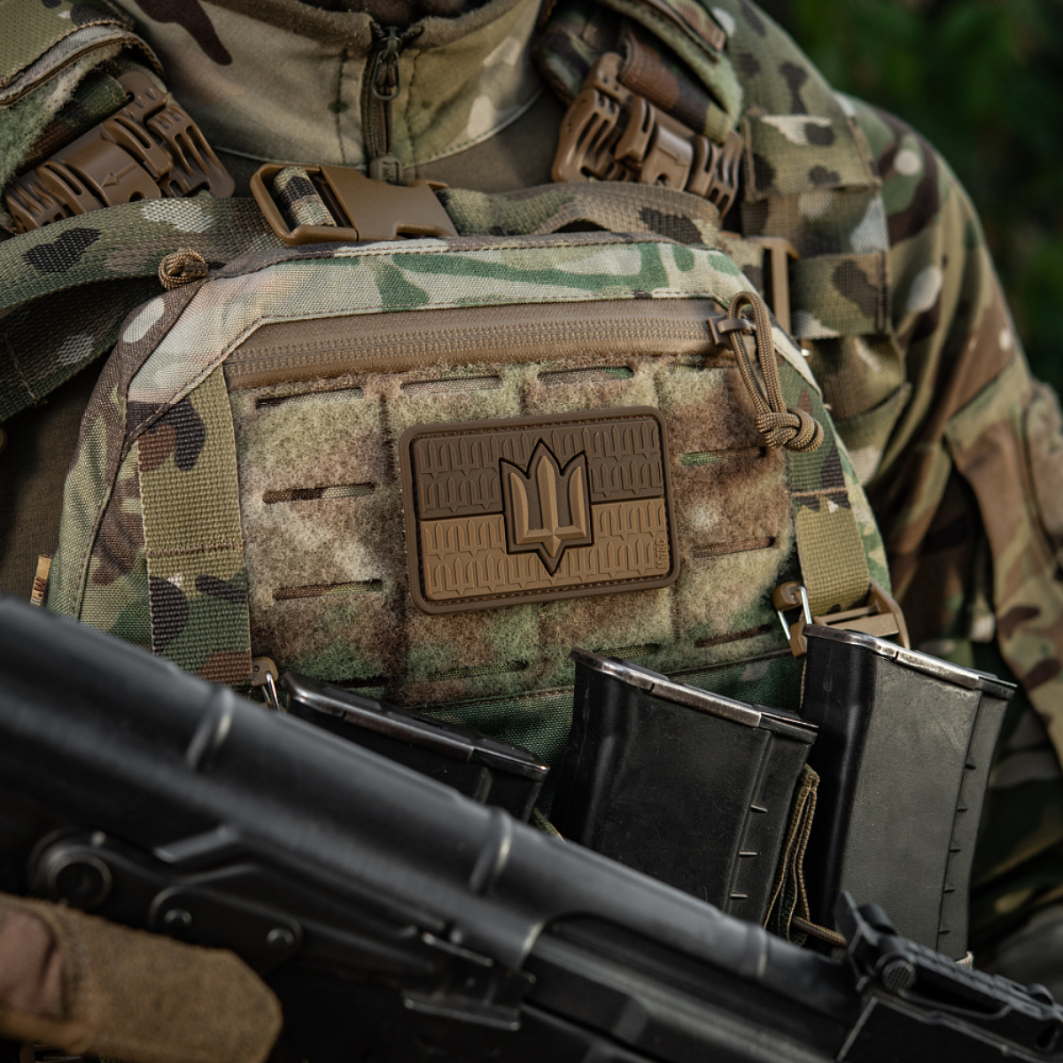 M-Tac patch Ukraine Flag with ZSU Trident PVC