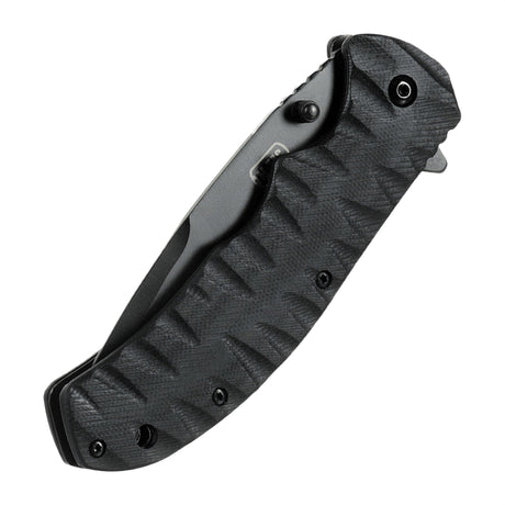M-Tac Outdoor & Military folding knife - Type 4 with G10 handle and chromed stainless steel blade, lightweight EDC tactical knife.