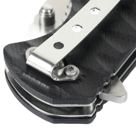 M-Tac Outdoor & Military folding knife - Type 4 with G10 composite handle and chromed stainless steel blade.