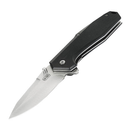 M-Tac Outdoor & Military folding knife - Type 5 with chromed stainless steel blade and aluminum handle, suitable for EDC gear.