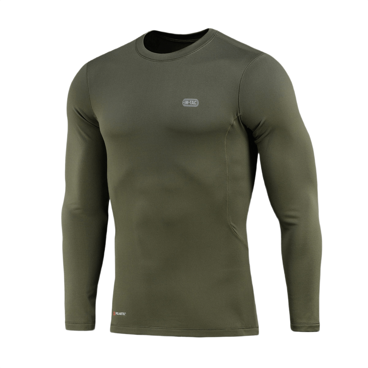 M-Tac Level I Polartec Thermal Shirt i grøn, baselayer med høj termoregulering og hurtigtørrende Power Dry® materiale.