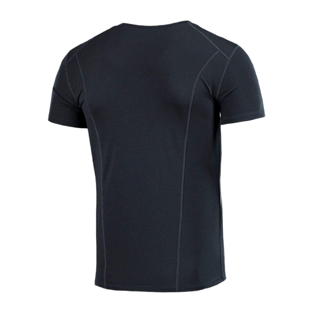 M-Tac Sweat-Wicking T-Shirt Athletic i sort med kort ærme, anatomisk pasform og svedtransporterende materiale.