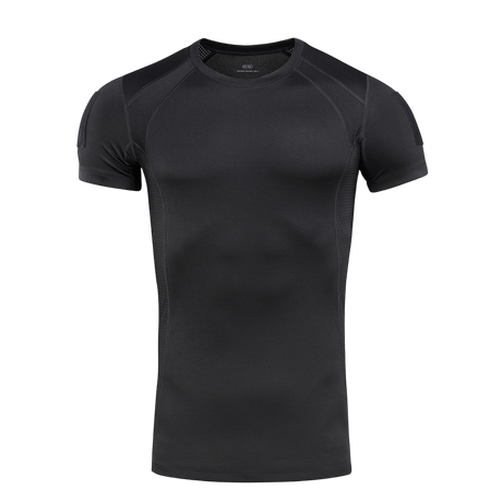 M-Tac Athletic Tactical Gen.II T-shirt i sort, åndbar og svedtransporterende, ideel til træning, løb og daglig brug.