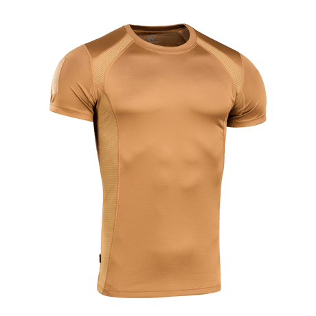 M-Tac Athletic Tactical Gen.II T-shirt i tan, fugttransporterende og åndbar, ideel til træning og daglig brug.