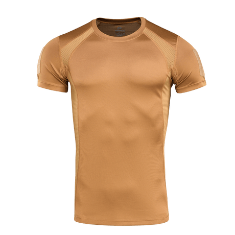 M-Tac Athletic Tactical Gen.II T-shirt, funktionel svedtransporterende t-shirt til træning og aktiv fritid, højtekno-polyester, brun.