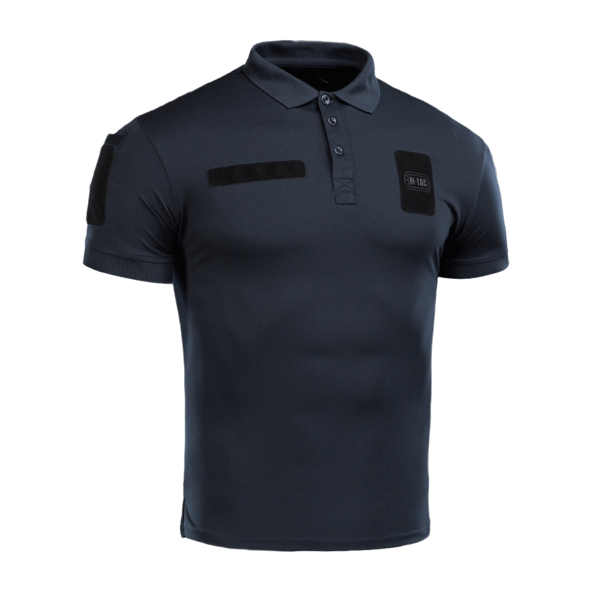 M-Tac Polo Elite Tactical Coolmax i mørk blå for politi og sikkerhedsarbejde, fugttransporterende og åndbart stof