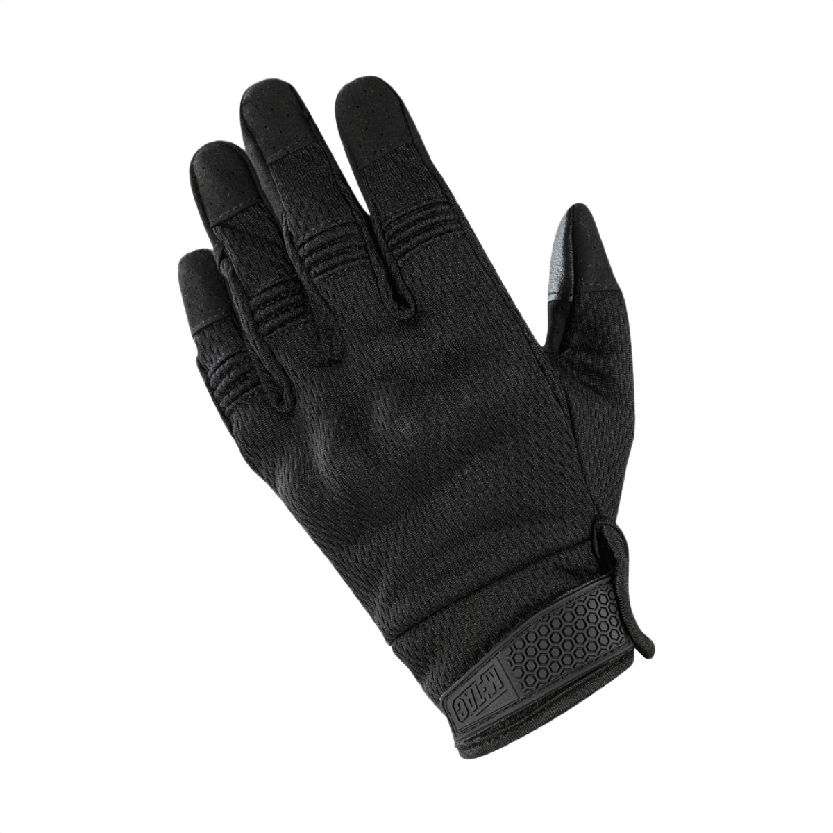 M-Tac Handsker A30 i sort med touchscreen-funktioner, åndbart mesh og PVC-forstærkning til skydning og træning.