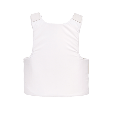 Anorak Rhodium® Concealable II Stab & Bulletproof Vest, NIJ Level IIIA protection, white, designed for discreet wear under clothing.