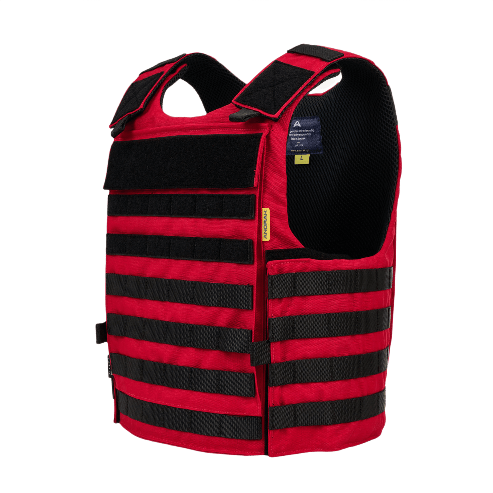 Rød Anorak Titanium® Instructor I Stik & Skudsikker Vest med Level IIIA NIJ beskyttelse, ideel til politi og forsvarspersonale